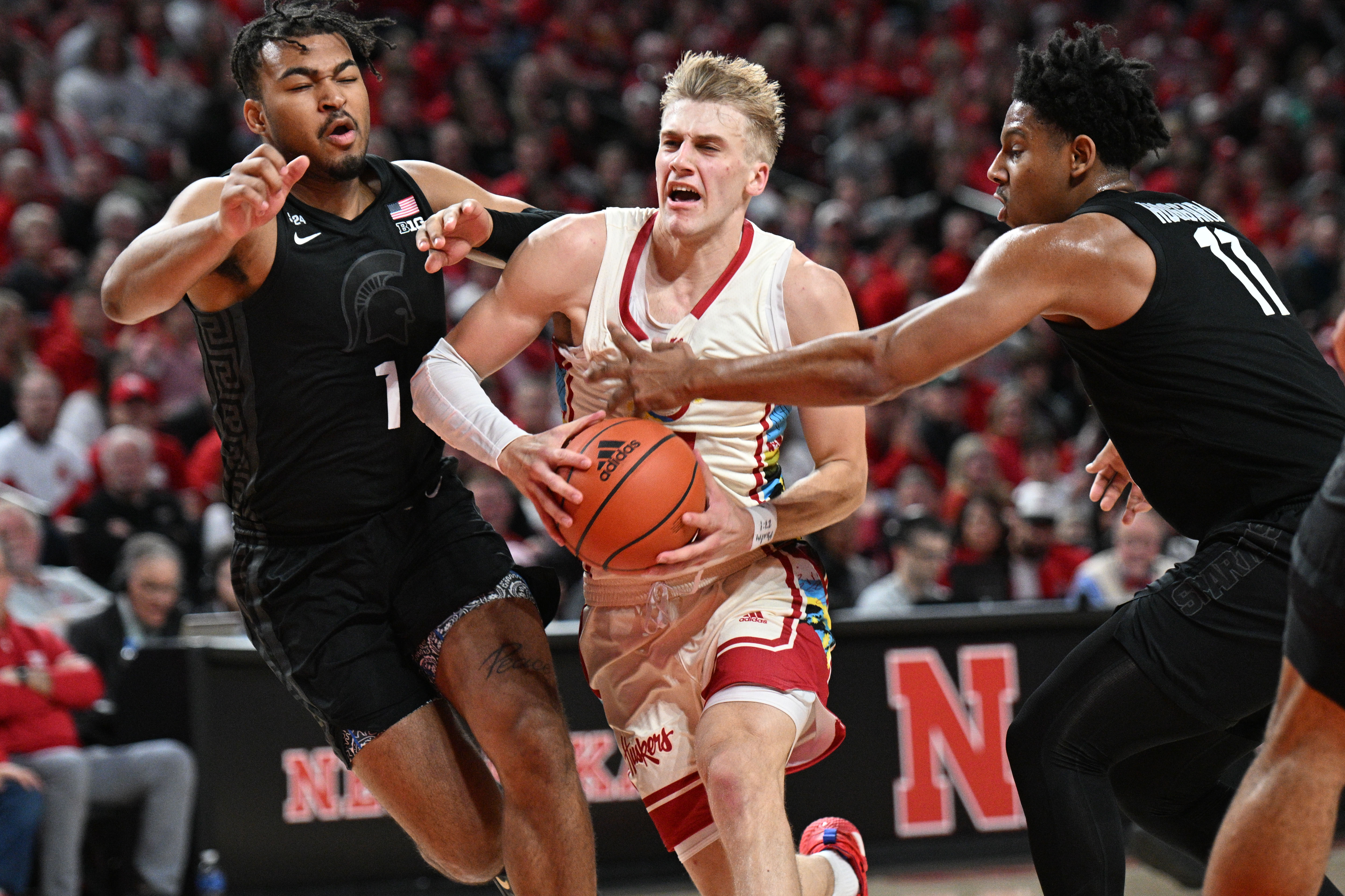 NCAA Basketball: Michigan State at Nebraska